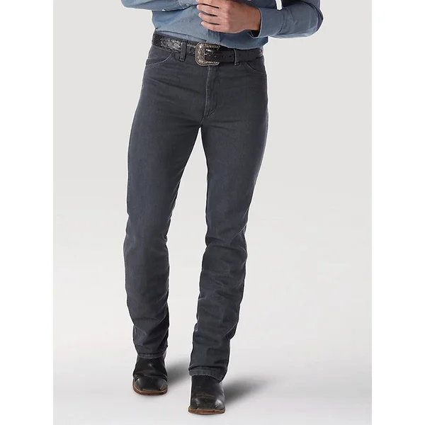 Wrangler Men's Cowboy Cut Slim Fit Charcoal Gray - 27x32