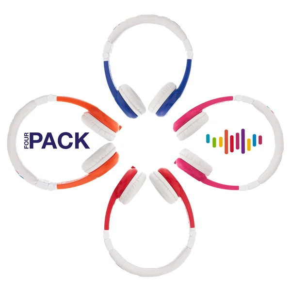 Explore Foldable Volume Limiting Kids Headphones, 4-Pack - Save 20%
