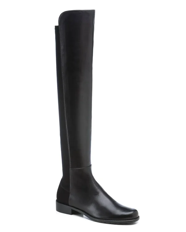 Stuart Weitzman Women's 5050 Suede Over-The-Knee Boot, Size: 10, Black