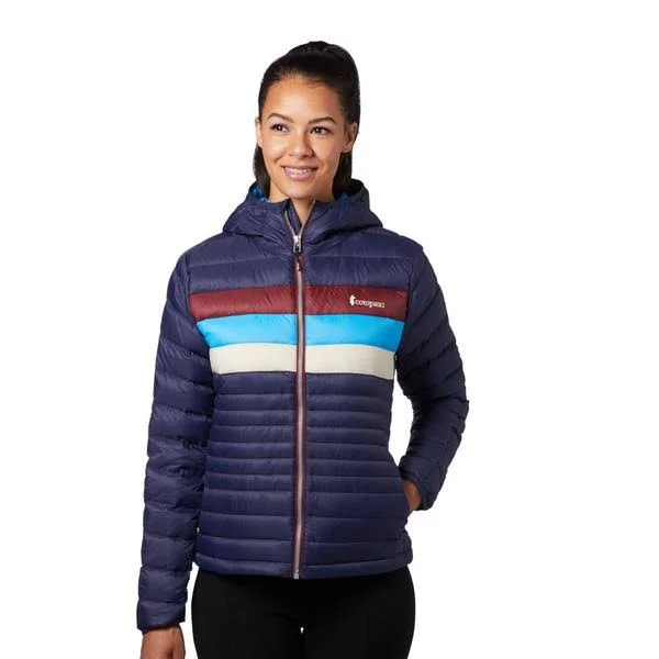 Cotopaxi Fuego Down Hooded Jacket - Women's Maritime Stripes - XL