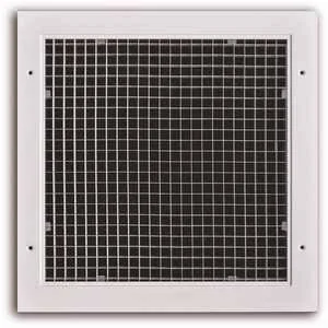 Truaire A970-SQ 10x10 10 in. x 10 in. Aluminum Egg-Crate Surface Mount Return Air Grill