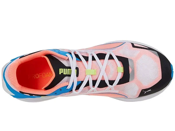 Puma UltraRide Men's Running Shoes - White/Nrgy Blue/Peach, 11.5