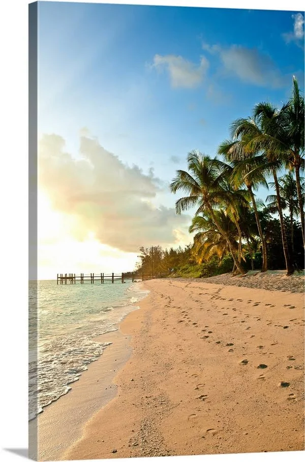 Walk The Beach - Canvas Wall Art, 20x30, Great Big Canvas