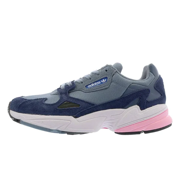 Adidas Women's Originals Falcon Suede Casual Shoes - Raw Grey/Light Pink, 8.5