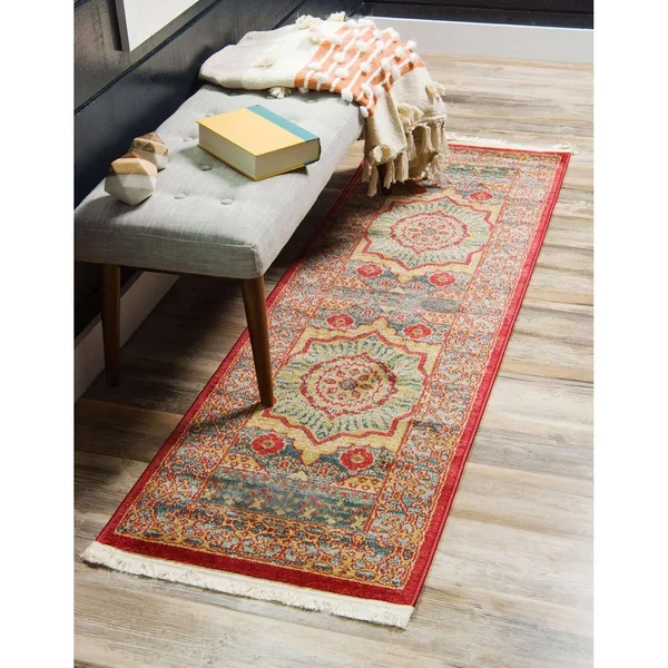 Unique Loom Quincy Palace Area Rug - 10& 6 x 16& 5 (Red)