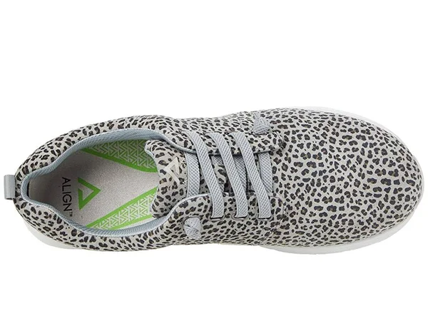 Nurse Mates Align Grey Leopard Velocity Athletic Shoes - 7.5M - N_A