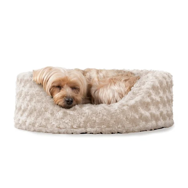 FurHaven Ultra Plush Oval Pet Bed - Jumbo - Strawberry
