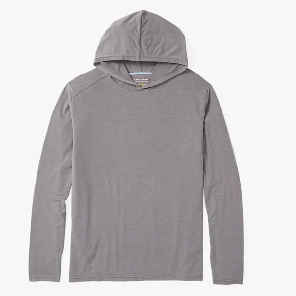 Fair Harbor Grey Seabreeze Hoodie - Mens, L