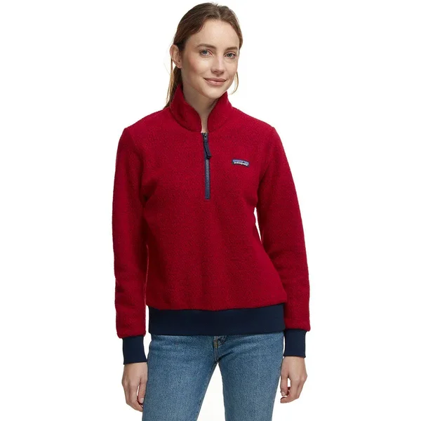 Patagonia Women's Woolyester Fleece Pullover - Molten Lava - XS