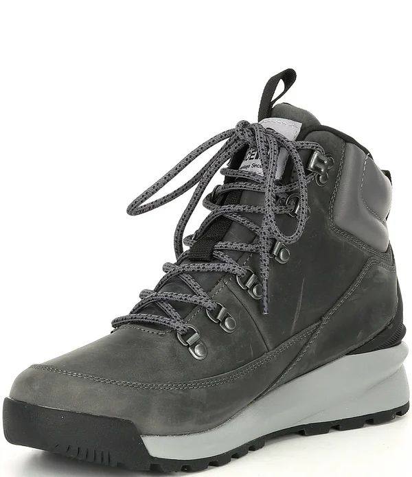 The North Face Men's Back-To-Berkeley Mid WP Boot - 7.5 - Zinc Grey/TNF Black