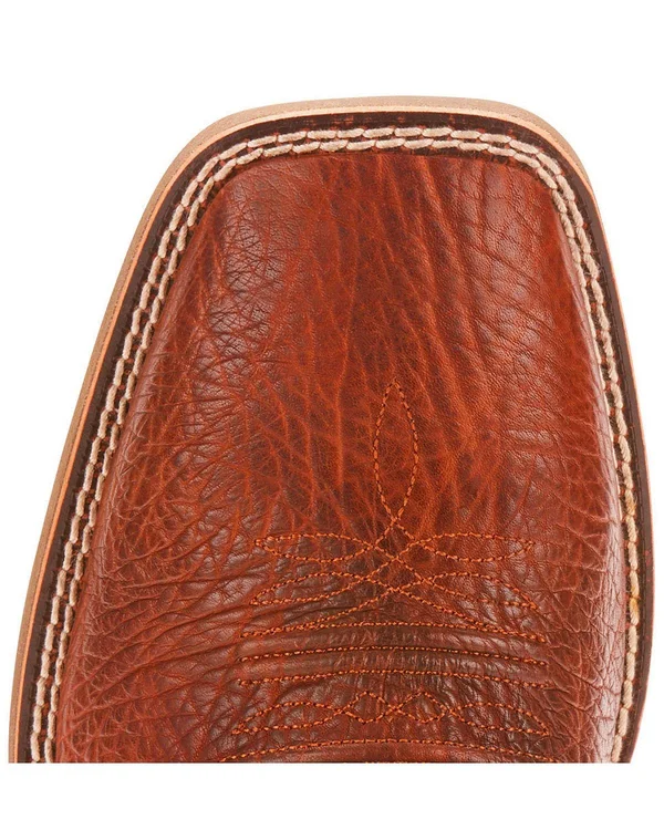 Ariat Men's Heritage Latigo Cognac Bullhide Square Toe Boots 10025094