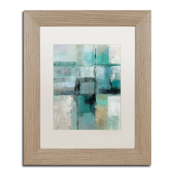 Trademark Fine Art Island Hues Crop I by Silvia Vassileva - White Matte, Birch Frame 16x20-Inch