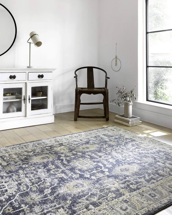 Loloi II Teagan TEA-03 Denim Pebble Rug - 5 ft 3 in x 7 ft 6 in