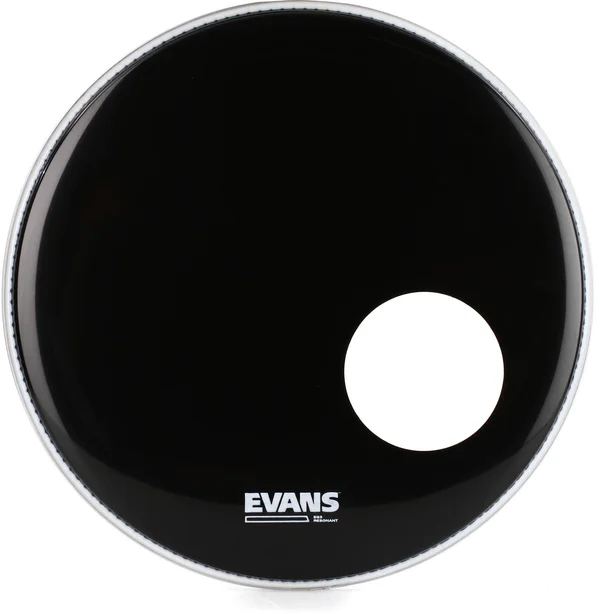 Evans EQ3 Resonant Black Bass Drum Head - 18x22