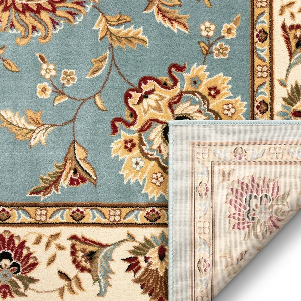 Well Woven Light Blue 6& 7x22 x 9& 3x22 Abbasi Rug Timeless Traditional Rectangle - 3713606-67093