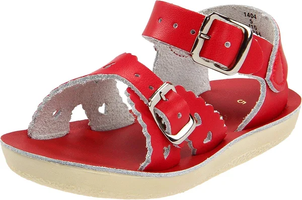 Sweetheart Salt Water Sandals Kids Red Size 12