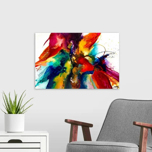 Flourish III - Canvas Wall Art, 24x16, Great Big Canvas