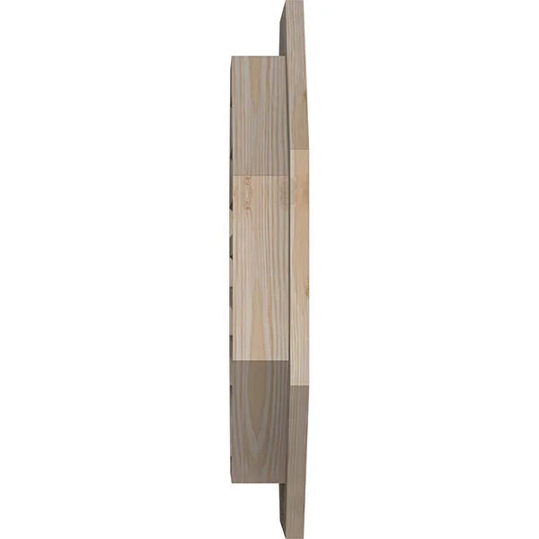 Ekena Millwork GVWOC20X2001SFUPI 20x22W x 20x22H Octagonal Gable Vent (25x22W x 25x22H Frame Size): Unfinished, Functional, Smoo