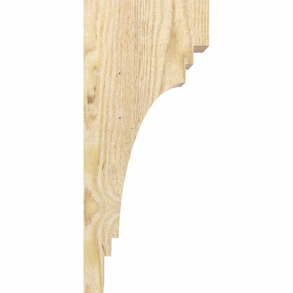 6x22W x 12x22D x 24x22H Pescadero Rough Sawn Corbel, Douglas Fir