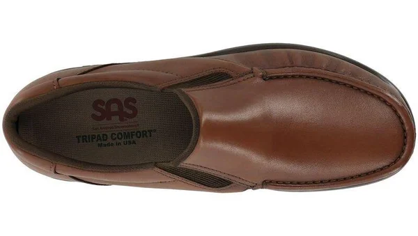 SAS Men's Side Gore Slip on Loafer - Antique Tan WW, 14.5
