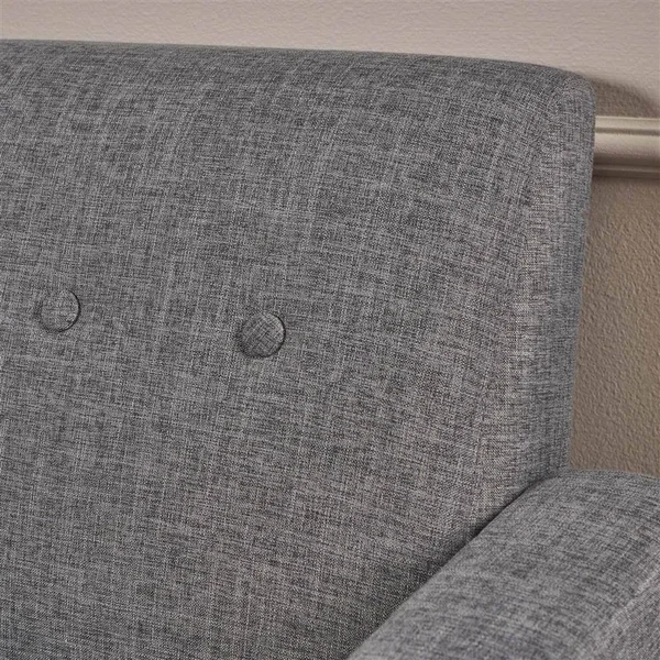 Noble House Sawyer Club Chair in Gray and Natural