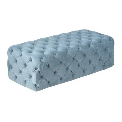 Draeger Upholstered Bench Willa Arlo Interiors Color: Sea Blue
