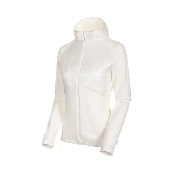 Mammut Aconcagua Light Hybrid Hooded Jacket - Women's Bright White - Xs