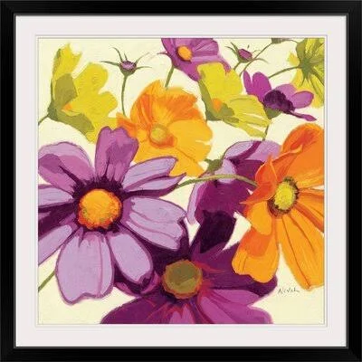&Cosmos I& by Shirley Novak Painting Print August Grove Size: 24x22 H x 24x22 W x 1x22 D - Format: Black Framed