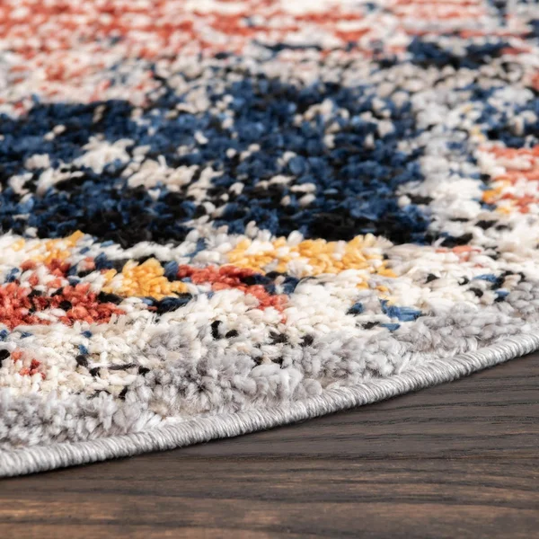 Tucson 3 ft Round Rust Red Red Area Rug