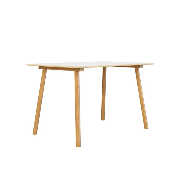 Carson Carrington Devino 5-Piece White and Natural Dining Table with Resin and Wood Square-Back Chairs - Grey