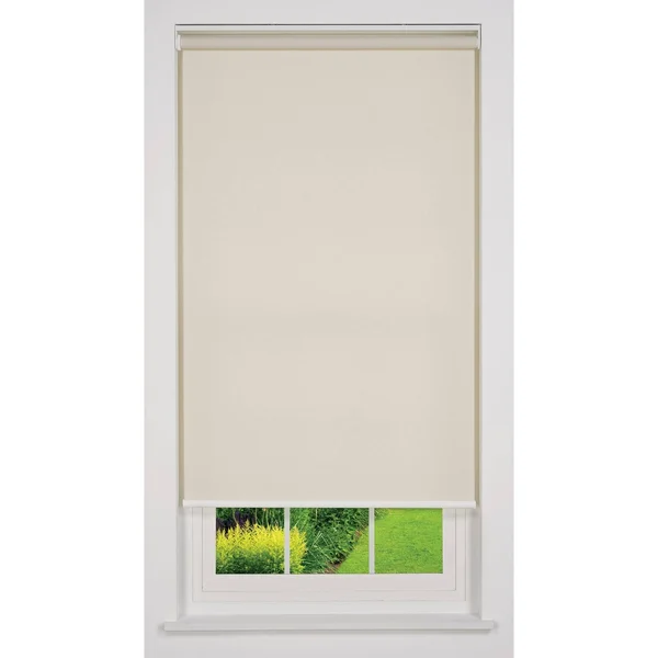 Linen Avenue Cordless Light Filtering Roller Shade - Beige 19 W x 66 H