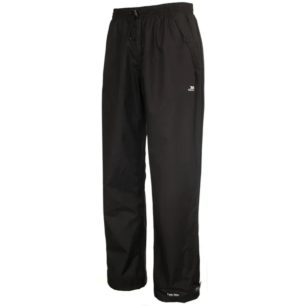 (L, Black) Trespass Mens Toliland Waterproof & Windproof Trousers