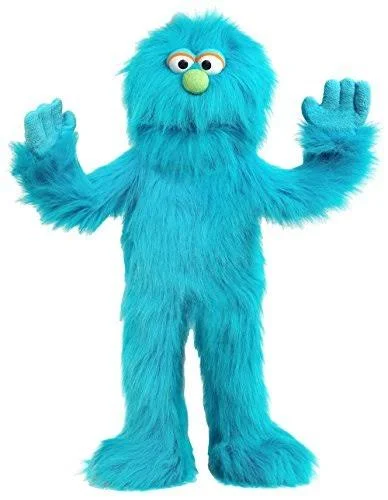 30 Blue Monster Puppet - Full Body Ventriloquist Style Puppet