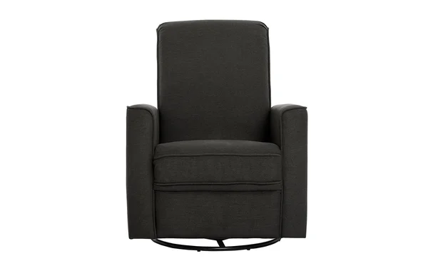Evolur Raleigh Basic Glider, Recliner, Rocker Charcoal