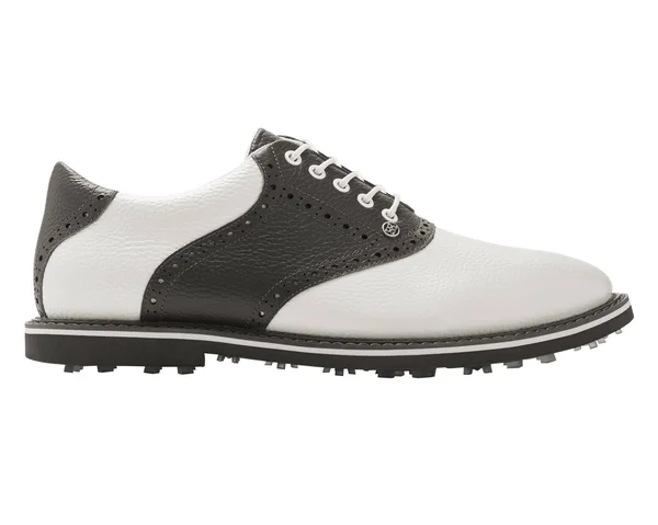 G/FORE Men's Saddle Gallivanter Golf Shoes - White/Grey, 12.5