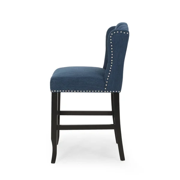 Set of 2 Foxcroft Wingback Counter Height Barstool Teal - Christopher Knight Home