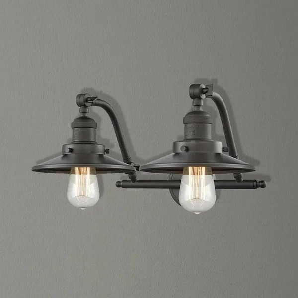 Innovations Lighting-Railroad 2 Light Bath Vanity Light-515-2W-OB-M5-LED