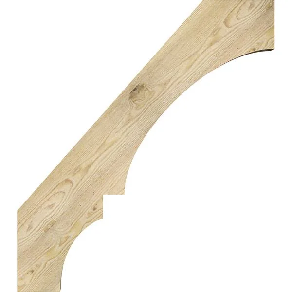 Ekena Millwork 4x22W x 30x22D x 34x22H Balboa Rough Sawn Brace - Douglas Fir