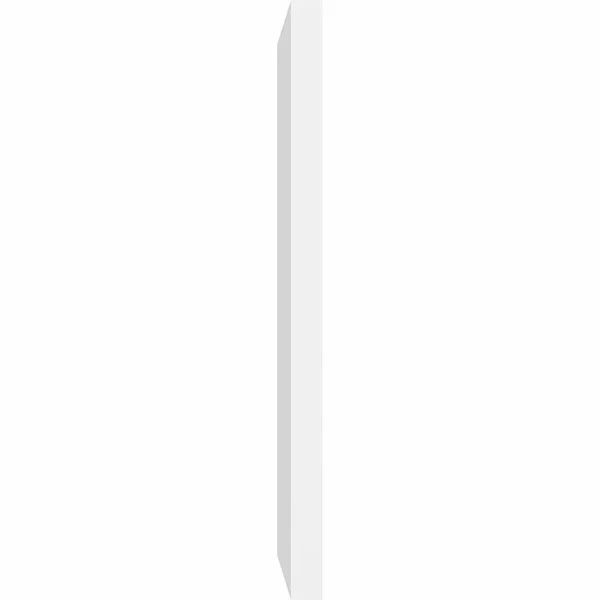 Ekena Millwork GVPVE12X2202SN 12x22W x 22x22H Vertical Surface Mount PVC Gable Vent: Non-Functional, w/ 2x22W x 1-1/2x22H Brickm