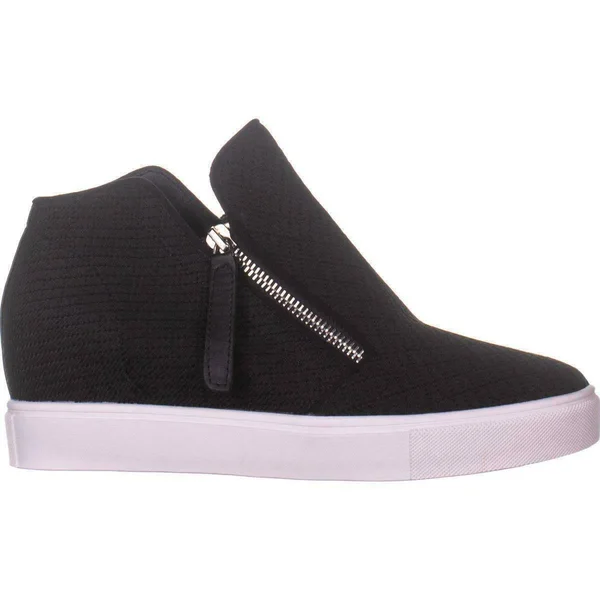 Steve Madden Black Camden Knit Wedge Sneakers