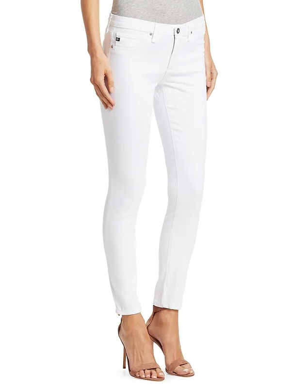 Ag The Legging Ankle Skinny Jeans, White, Women's, 32
