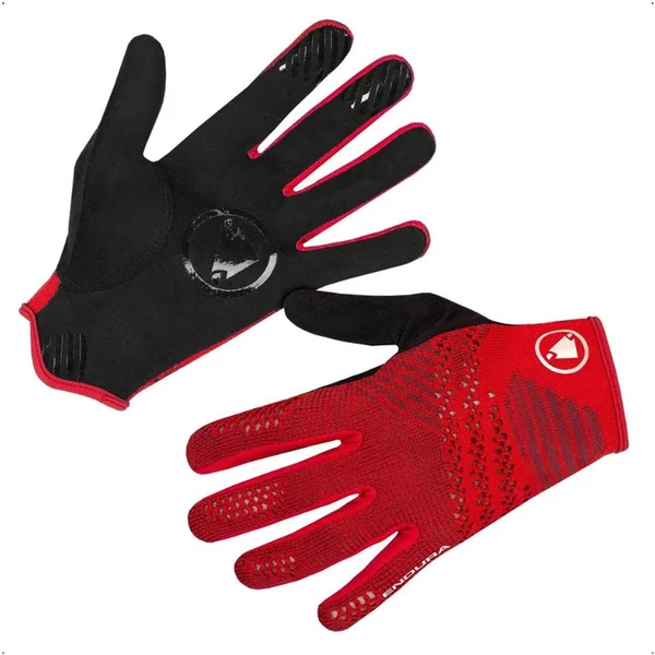 Endura SingleTrack Liteknit Gloves - Red