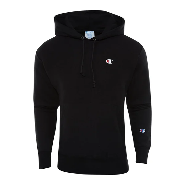 Champion Men's Life REVERSE Weave Pullover Hoodie - Black - M