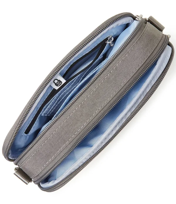 Baggallini RFID Festival Bag (Champagne Shimmer), 8.5" x 5.5" x 2"