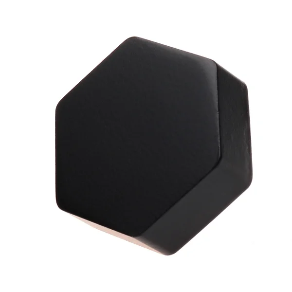 GlideRite 10-Pack 1-1/2 inch Solid Hexagon Cabinet Knob Matte Black