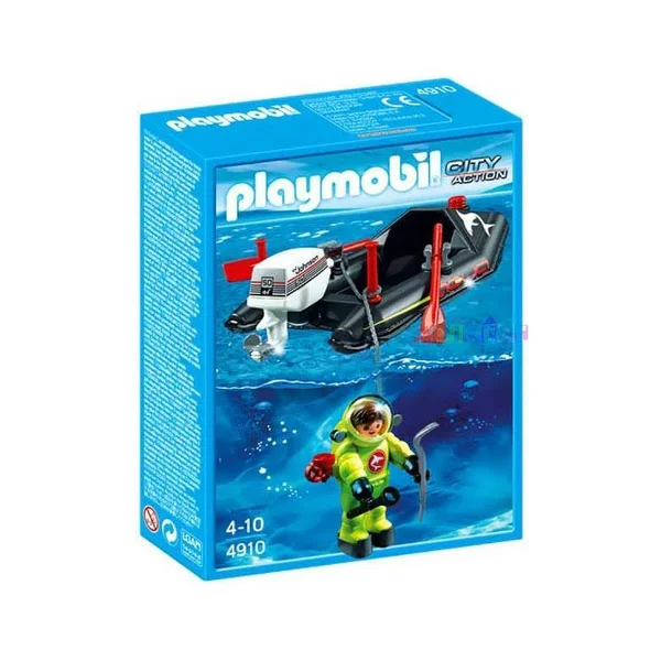 Playmobil 4910 Dinghy with Diver