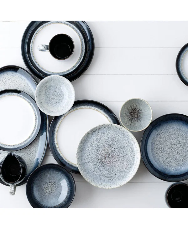 Denby Halo 12 Piece Dinnerware Set, Service for 4 - Black