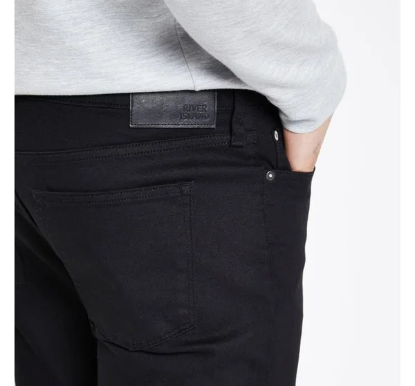 Mens River Island Black Slim Fit Seth Jeans - Black