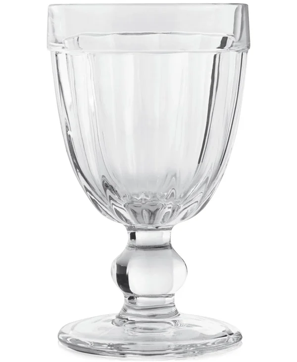 Martha Stewart Collection Clear Footed Goblets, Set of 4, Created for Macy&s