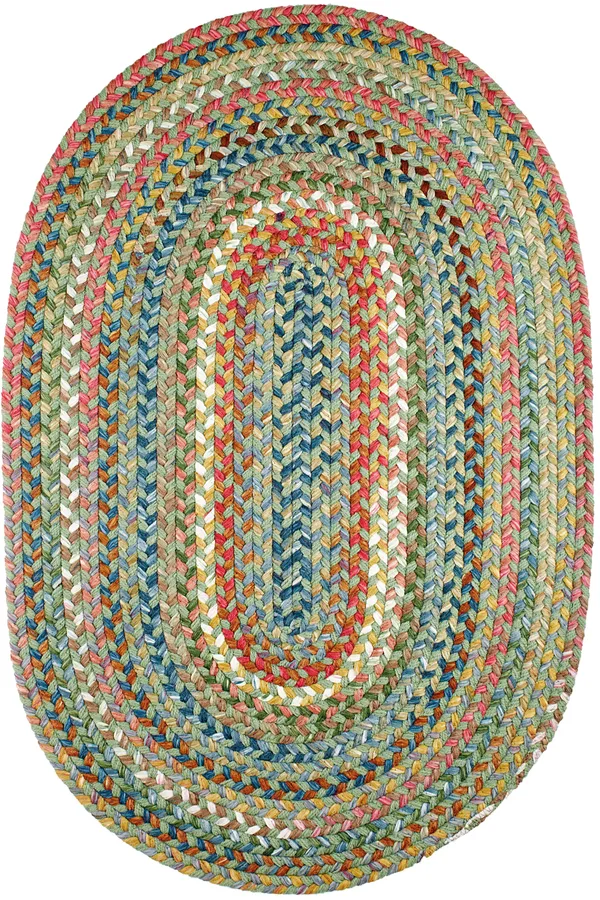 Rhody Rug Country Jewel Peridot 3x5 Oval